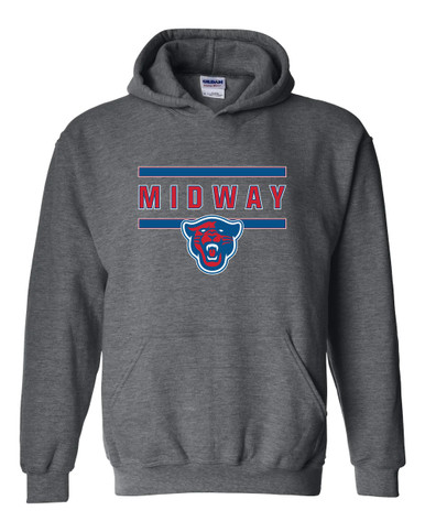 Midway Panthers Head Mascot #4 Men's Hoodie