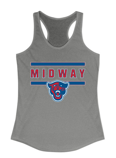 Midway Panthers Head Mascot #4 Women's Tank Top