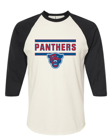 Midway Panthers Head Mascot #5 Women's Baseball T-Shirt