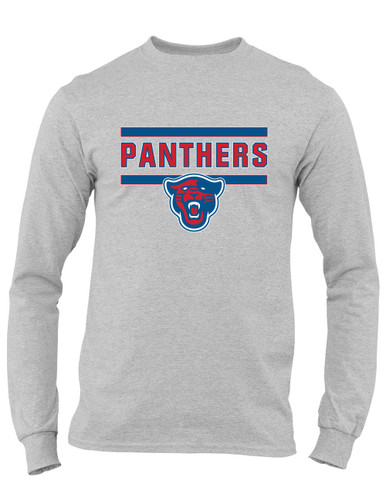 Midway Panthers Head Mascot #5 Men's LS T-Shirt