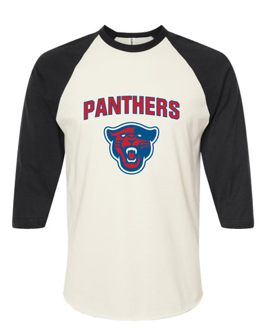 Midway Panthers Head Mascot #6 Men's Baseball T-Shirt