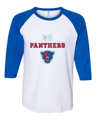 Midway Panthers Head Go Team Men's Baseball T-Shirt