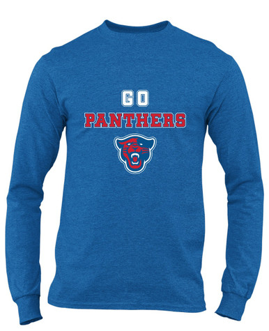 Midway Panthers Head Go Team Men's LS T-Shirt