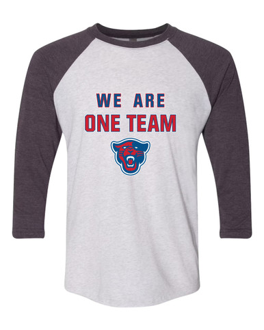 Midway Panthers Head We Are One Team Women's Baseball T-Shirt