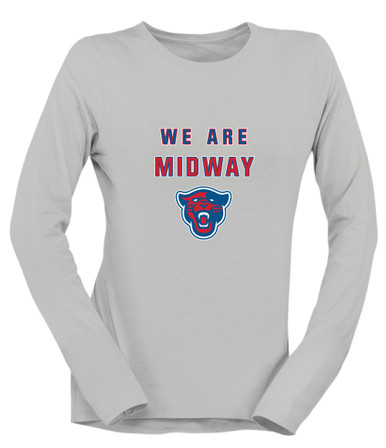 Midway Panthers Head We Are Women's Premium LS T-Shirt
