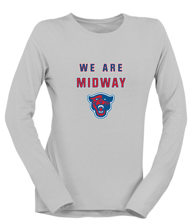 Midway Panthers Head We Are Women's LS T-Shirt