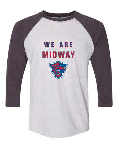 Midway Panthers Head We Are Men's Baseball T-Shirt