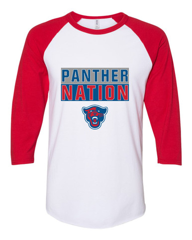 Midway Panthers Head Nation #1 Women's Baseball T-Shirt