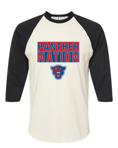 Midway Panthers Head Nation #1 Men's Baseball T-Shirt