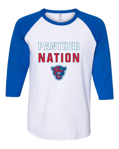 Midway Panthers Head Nation #2 Men's Baseball T-Shirt