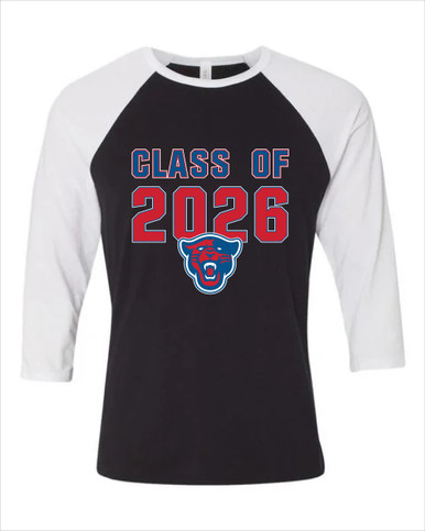Midway Panthers Head Class of 2026 Men's Baseball T-Shirt