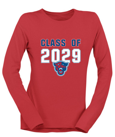 Midway Panthers Head Class of 2029 Women's Premium LS T-Shirt