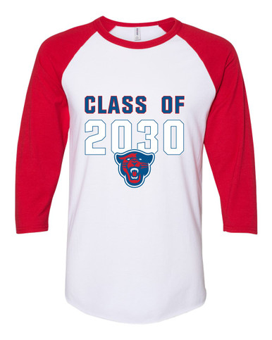 Midway Panthers Head Class of 2030 Men's Baseball T-Shirt