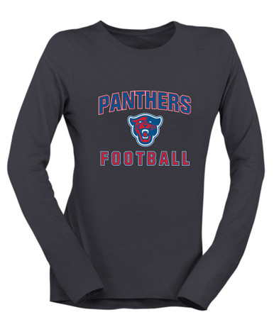 Midway Panthers Head Football #1 Women's Premium LS T-Shirt