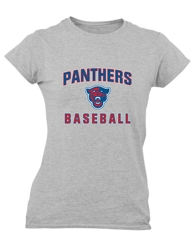 Midway Panthers Head Baseball #1 Women's Premium SS T-Shirt