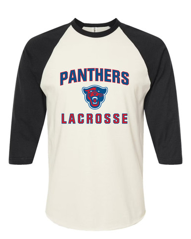 Midway Panthers Head Lacrosse Women's Baseball T-Shirt