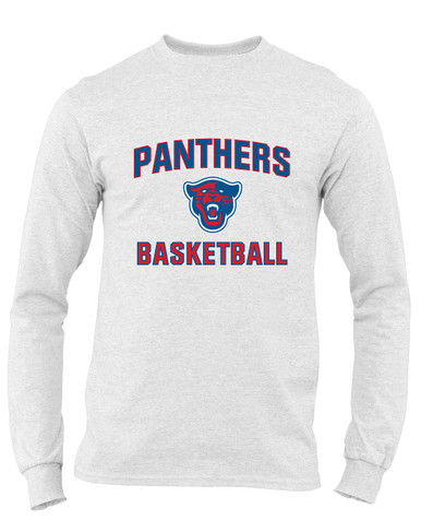 Midway Panthers Head Basketball #1 Men's LS T-Shirt