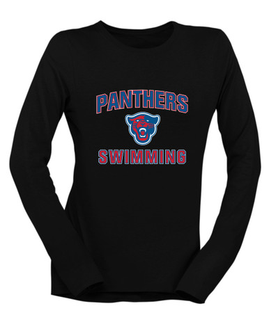 Midway Panthers Head Swimming Women's Premium LS T-Shirt