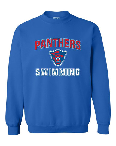 Midway Panthers Head Swimming Men's Sweatshirt