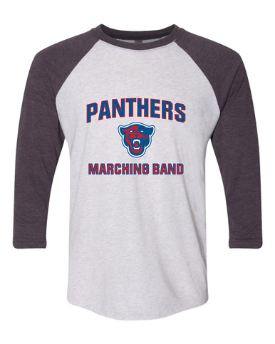Midway Panthers Head Marching Band Women's Baseball T-Shirt