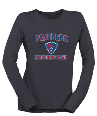 Midway Panthers Head Marching Band Women's LS T-Shirt