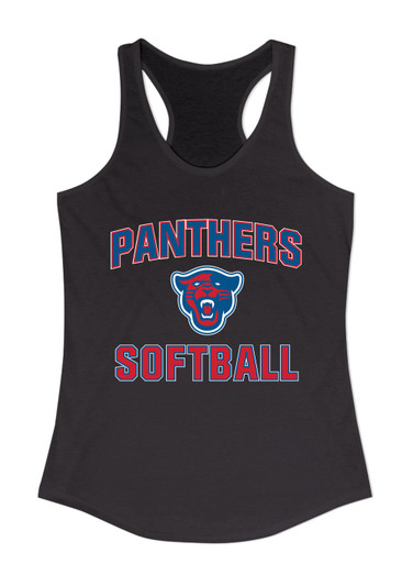 Midway Panthers Head Softball #1 Women's Tank Top