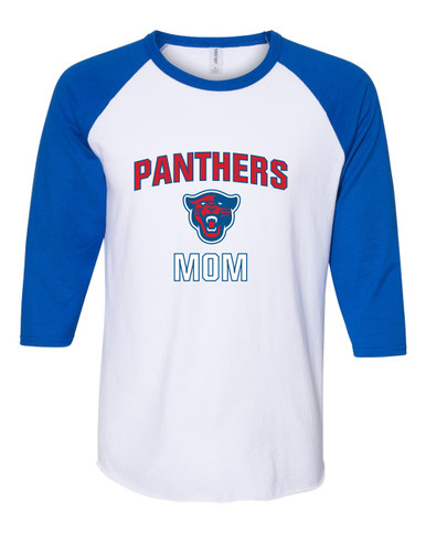 Midway Panthers Head Mom Women's Baseball T-Shirt