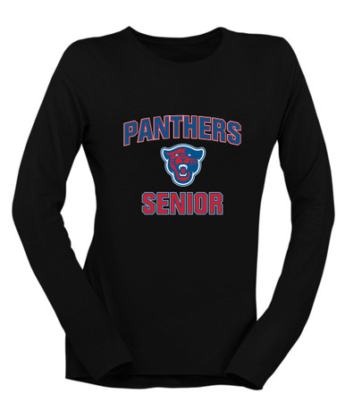 Midway Panthers Head Senior #1 Women's LS T-Shirt