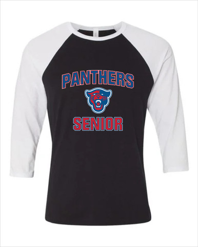 Midway Panthers Head Senior #1 Women's Baseball T-Shirt
