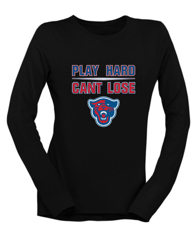 Midway Panthers Head Play Hard, Can't Lose Women's Premium LS T-Shirt