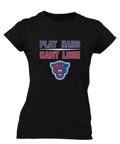 Midway Panthers Head Play Hard, Can't Lose Women's Premium SS T-Shirt