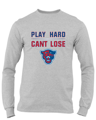 Midway Panthers Head Play Hard, Can't Lose Men's LS T-Shirt