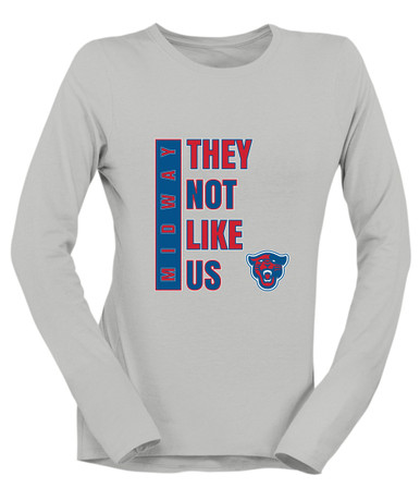 Midway Panthers Head They Not Like Us #1 Women's Premium LS T-Shirt