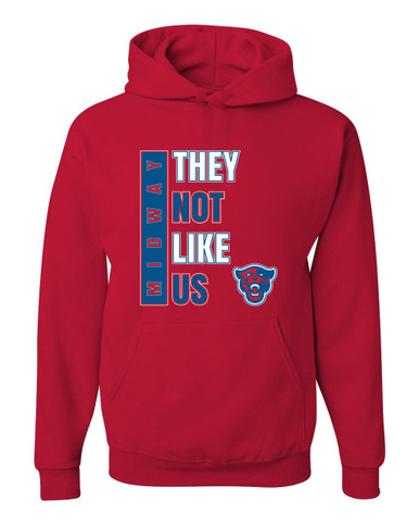 Midway Panthers Head They Not Like Us #1 Men's Premium Hoodie