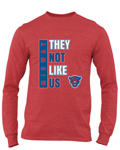 Midway Panthers Head They Not Like Us #1 Men's LS T-Shirt