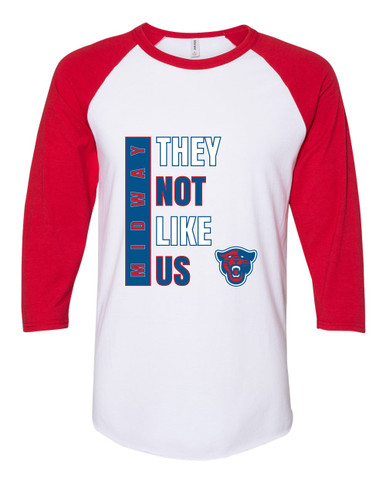 Midway Panthers Head They Not Like Us #1 Men's Baseball T-Shirt