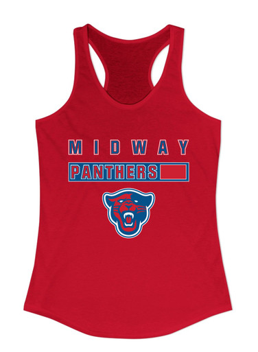 Midway Panthers Head Mascot #7 Women's Tank Top