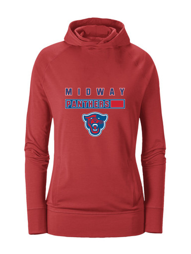 Midway Panthers Head Mascot #7 Women's Hoodie
