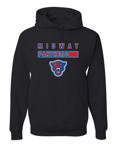 Midway Panthers Head Mascot #7 Men's Premium Hoodie