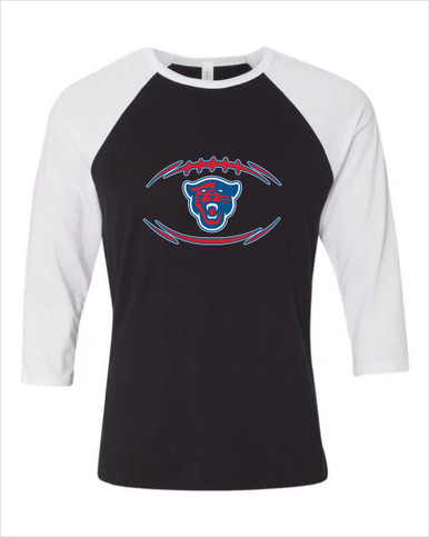 Midway Panthers Head Football #3 Women's Baseball T-Shirt