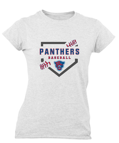 Midway Panthers Head Baseball #2 Women's Premium SS T-Shirt