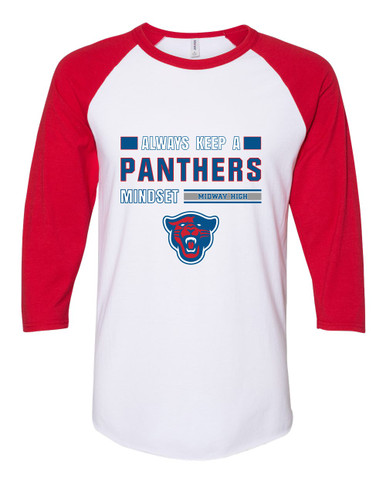 Midway Panthers Head Mindset Women's Baseball T-Shirt