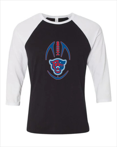Midway Panthers Head Football #4 Women's Baseball T-Shirt