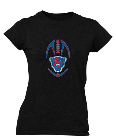 Midway Panthers Head Football #4 Women's Premium SS T-Shirt