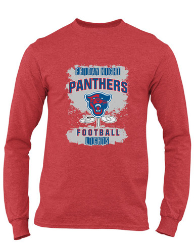 Midway Panthers Head Football #6 Men's LS T-Shirt