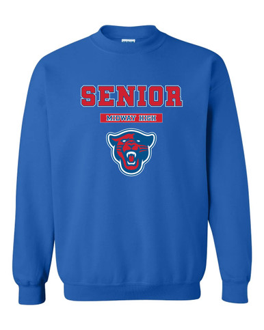 Midway Panthers Head Senior #2 Men's Sweatshirt