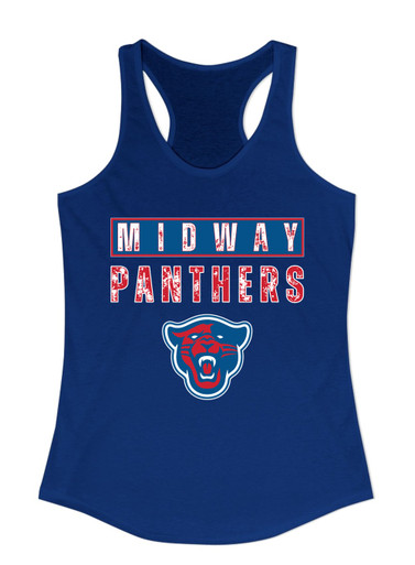 Midway Panthers Head Mascot #9 Women's Tank Top