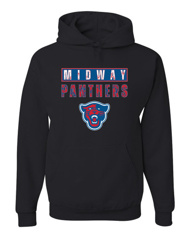 Midway Panthers Head Mascot #9 Men's Premium Hoodie