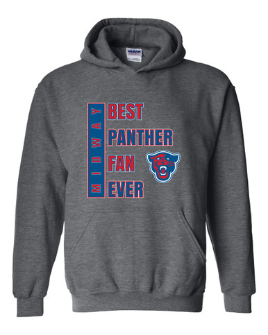 Midway Panthers Head Best Panther Fan Men's Hoodie