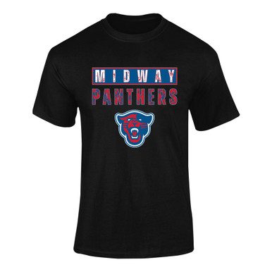 Midway Panthers Head Mascot #9 Men's SS T-Shirt